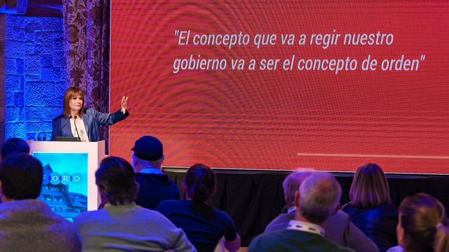 contacto en bariloche: el circulo rojo acerco a milei y bullrich