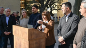 Patricia Bullrich y Maximiliano Pullaro, cuando la ministra era candidata a presidenta de Juntos por el Cambio.