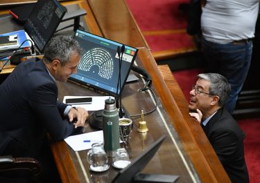 Martín Menem y Germán Martínez (Unión por la Patria). 