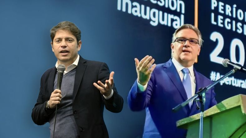 Axel Kicillof y Martín Llaryora.
