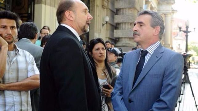 Omar Perotti y Agustín Rossi, dos que no participarán en la elección para la reforma constitucional santafesina.