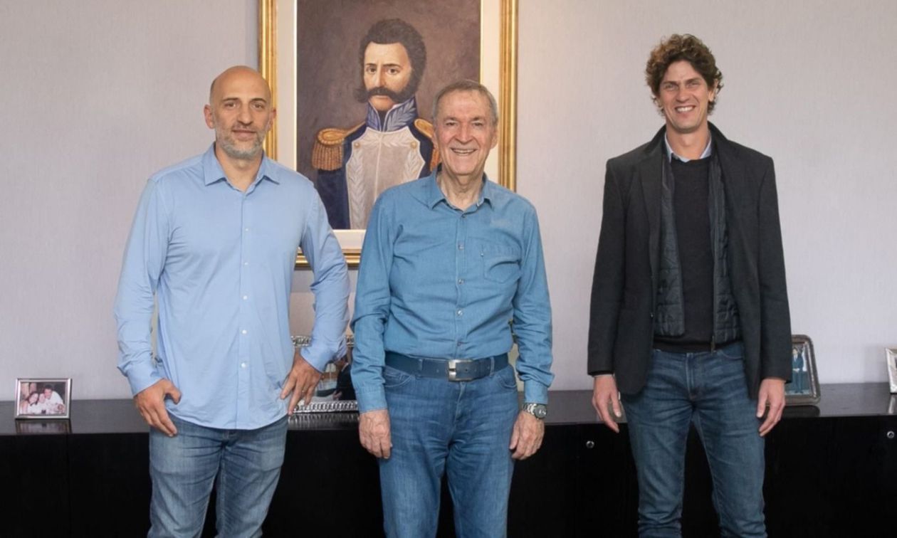 Emiliano Yacobitti, Juan Schiaretti y Martín Lousteau en una de sus tantas reuniones en Córdoba: fotos que molestan a la UCR de Córdoba.