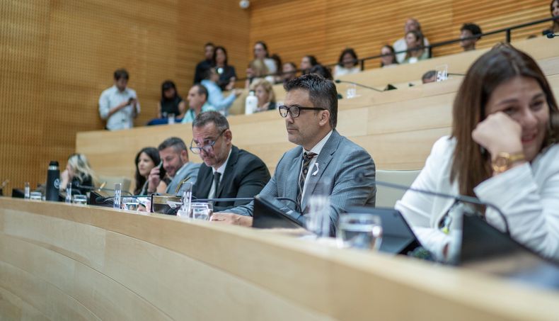Miguel Siciliano y Facundo Torres Lima, dos de las espadas legislativas que tiene Martín Llaryora en la Legislatura de Córdoba