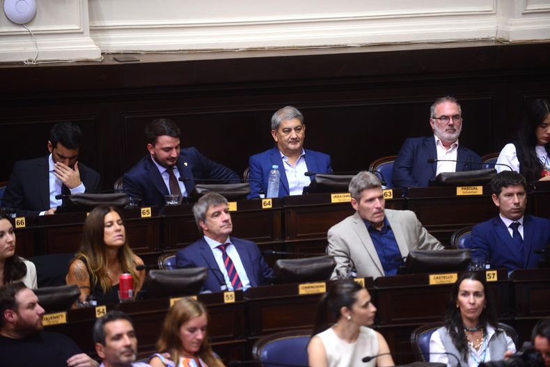 El bloque de La Libertad Avanza en Diputados.