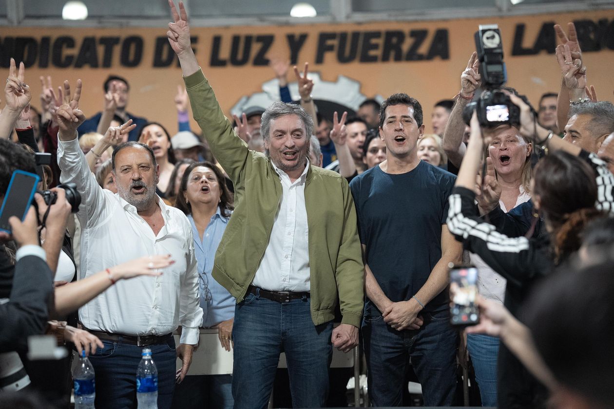 Ricardo Quintela, Máximo Kirchner y Wado de Pedro, juntos en La Rioja