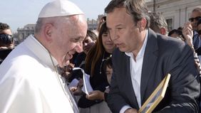 Cascallares se llevó el saludo del Papa