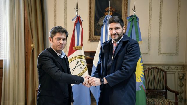 Axel Kicillof y Maximiliano Pullaro