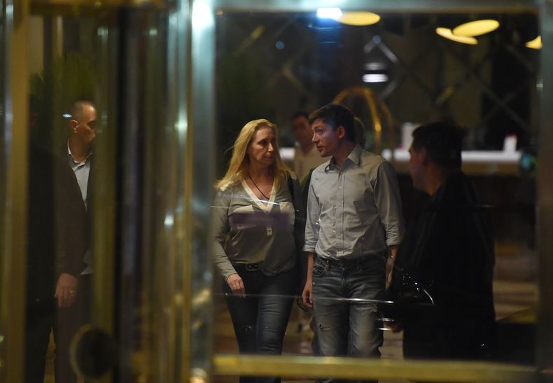 Karina Milei y Santiago Caputo.