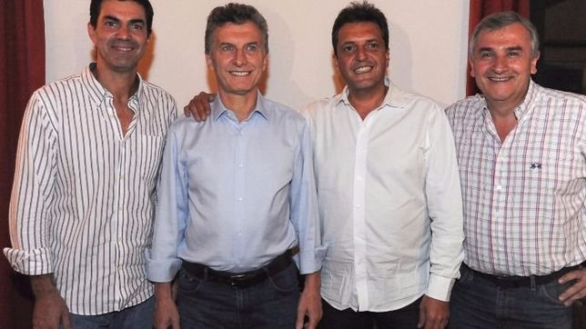 macri promociona la ruptura del pj y se saca fotos con massa y urtubey