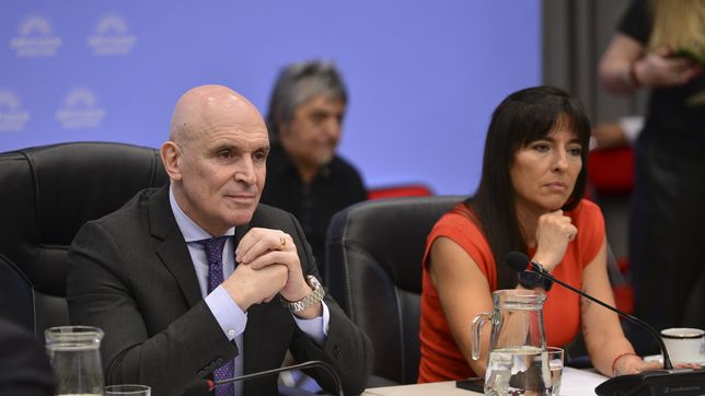José Luis Espert (LLA) y Pamela Verasay (UCR), a cargo del plenario sobre Aerolíneas. 