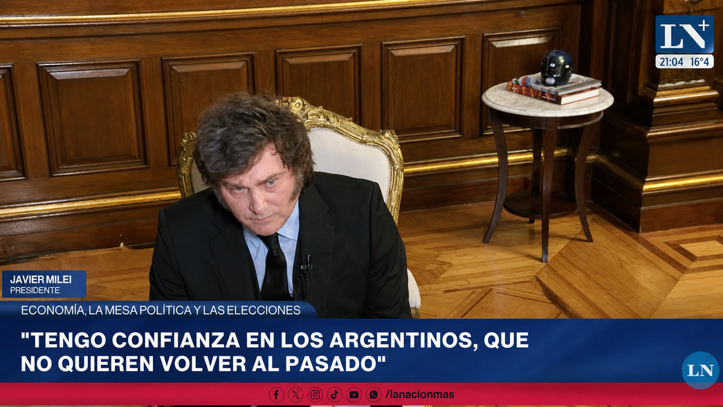Milei se revuelca sin manos en su crisis