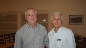 Eduardo Riera al frente de la Sociedad Rural de Jesús María. Lo acompaña su vice, Daniel de Giorgio.