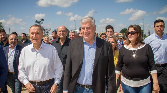 Juan Schiaretti y Carlos Gutiérrez, compañeros del PJ.