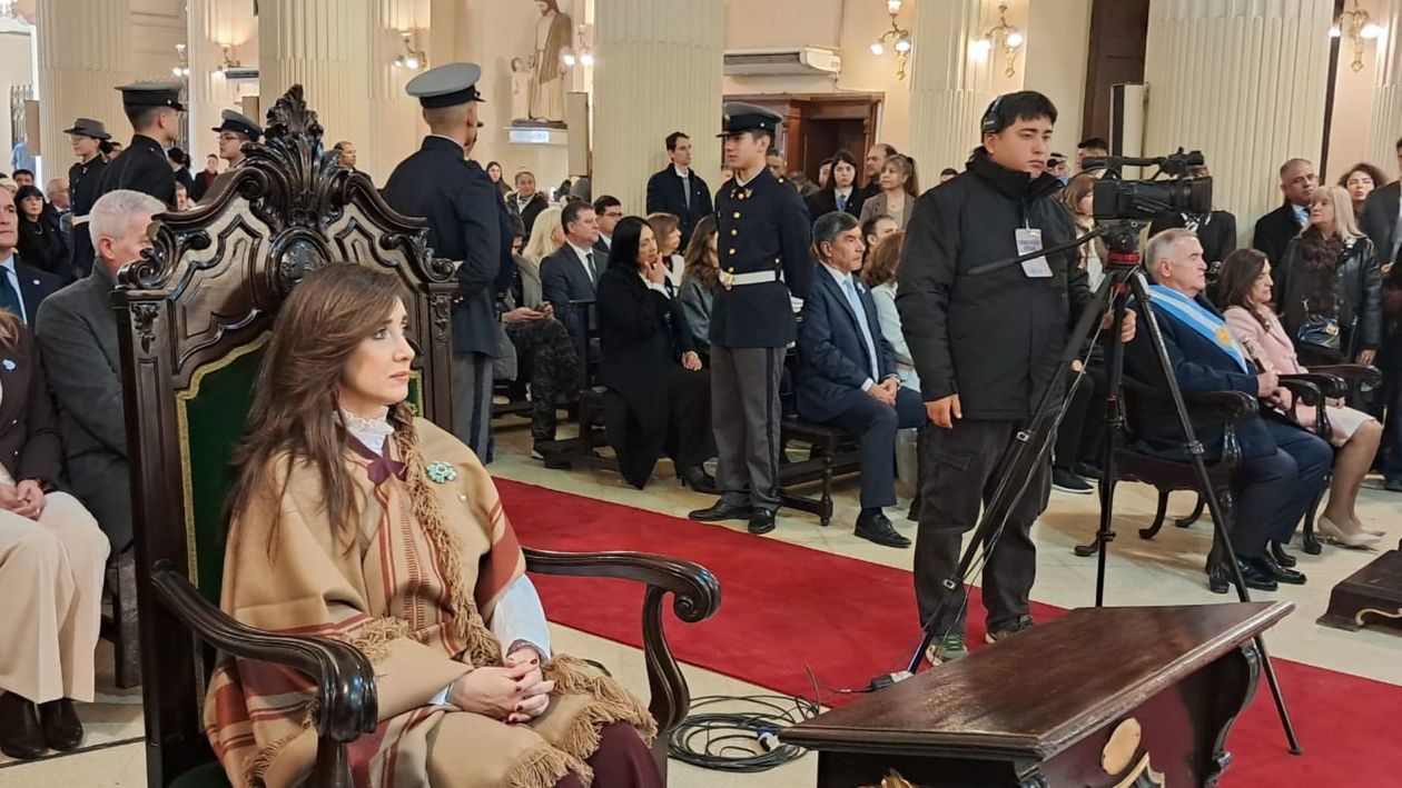 Victoria Villarreal en el tedeum de la catedral de Tucumán