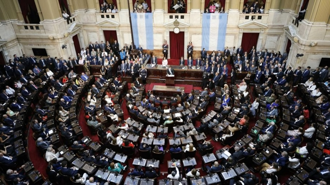Javier Milei en el Congreso.