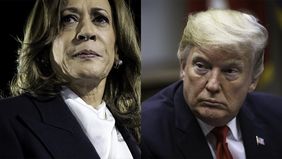 Kamala Harris y Donald Trump. Kamala Harris y Donald Trump.