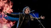 Javier Milei cantó durante un acto en el Luna Park.