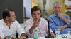 Carlos Rovira, jefe político del oficialismo en Misiones, junto al exgobernador Oscar Herrera Ahuad y el gobernador Hugo Passalacqua.
