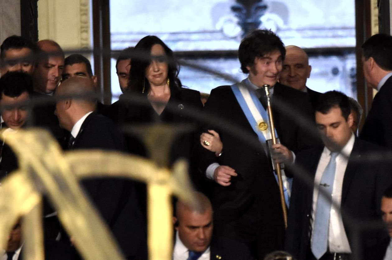 Javier Milei presenta el Presupuesto en el Congreso.