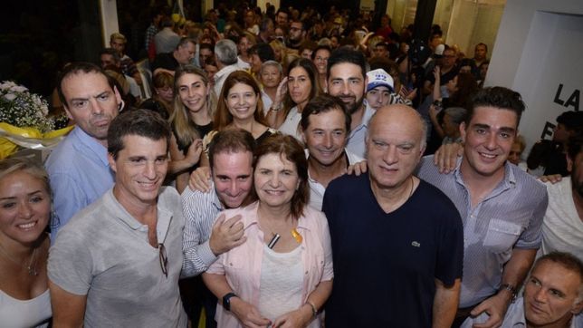 Patricia Bullrich en un plenario partidario en La Plata.