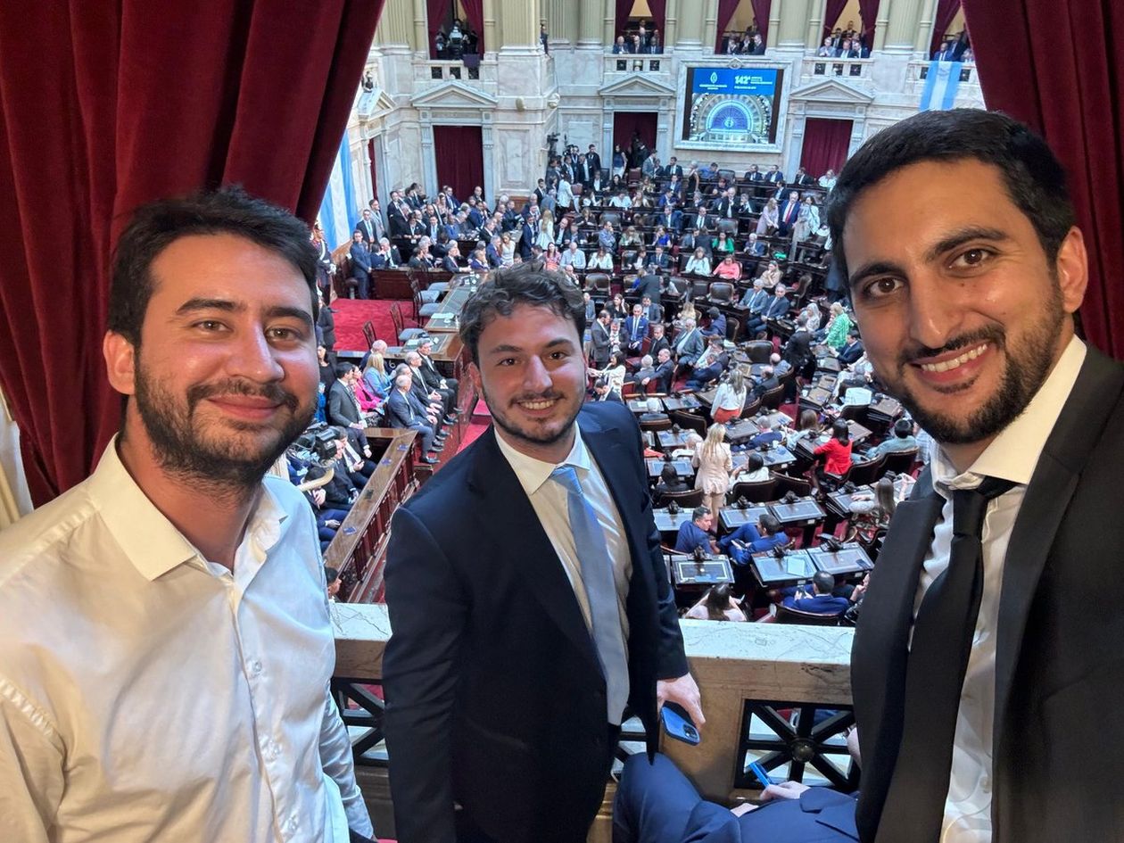 Nahuel Sotelo, Agustín Romo y Juan Esper.