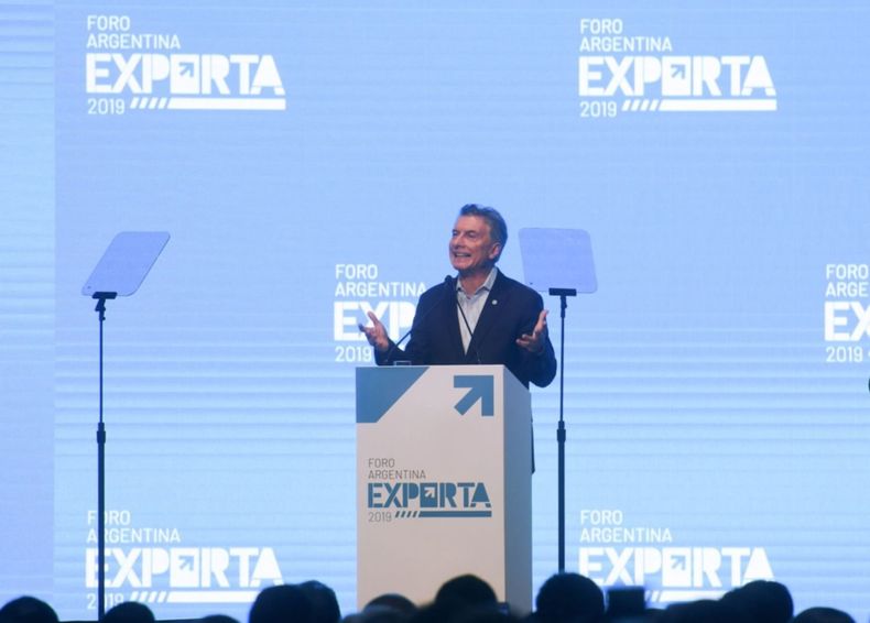 Macri en Foro Exportar