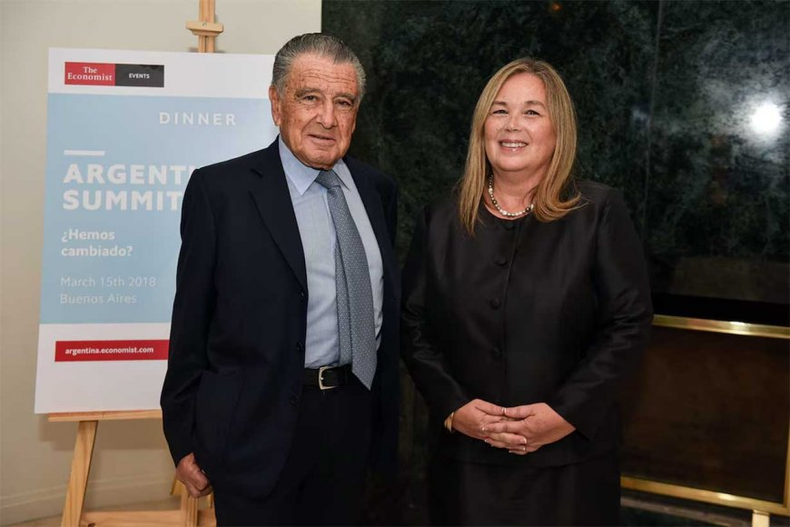 Susana Medina junto al empresario Eduardo Eurnekian.