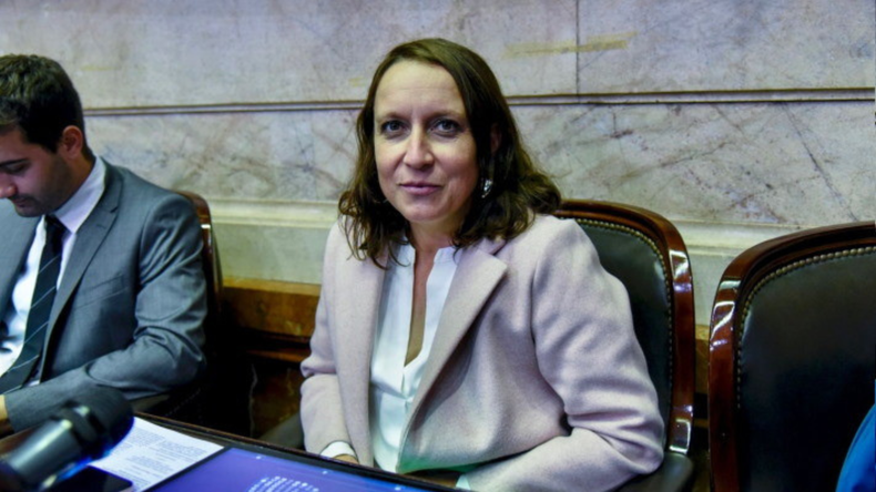 La diputada Eugenia Alianiello en su banca de Diputados, que se pondrá en juego el año que viene.&nbsp;