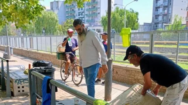 polemica por un funcionario de seguridad de ghi que limpia haedo de pobreza