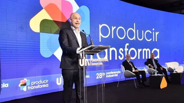 tribunero, larreta hablo en la uia y volvio a pedir una reforma laboral
