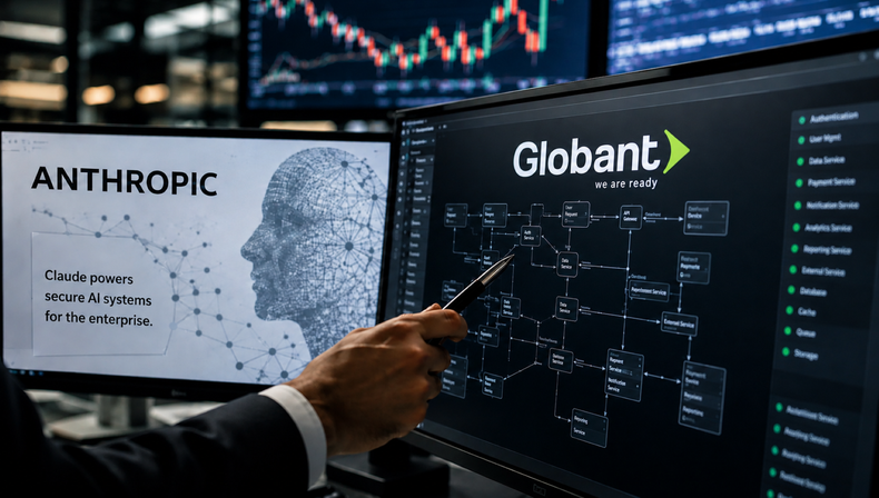 Globant se pega a Anthropic para que la inteligencia artificial la saque de su crisis
