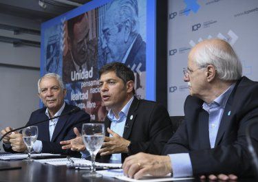 Julio Alak, Axel Kicillof y Jorge Taiana.