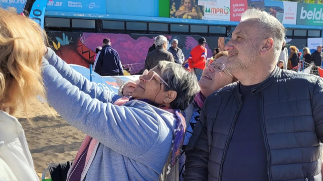 Lewandowski en una de sus recorridas de campaña. Lewandowski en una de sus recorridas de campaña.
