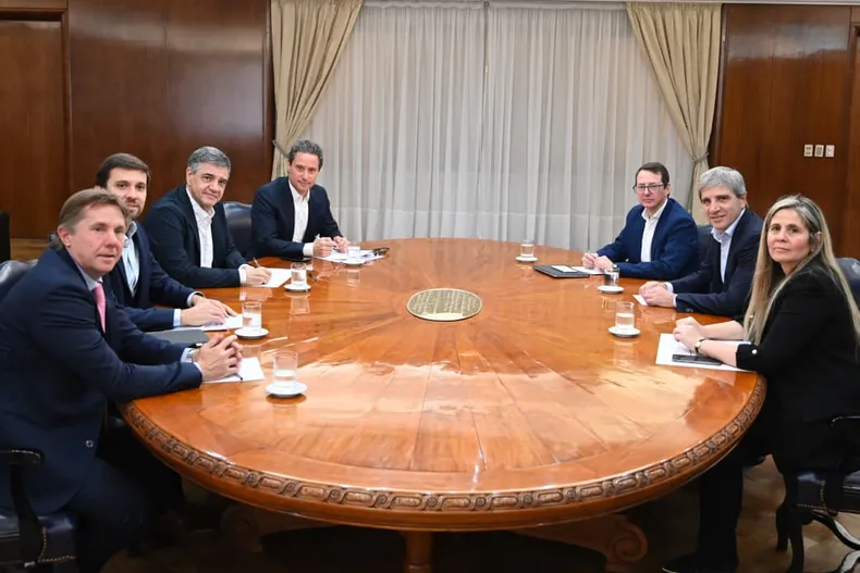 Toto Caputo recibió a Jorge Macri el 11 de noviembre.