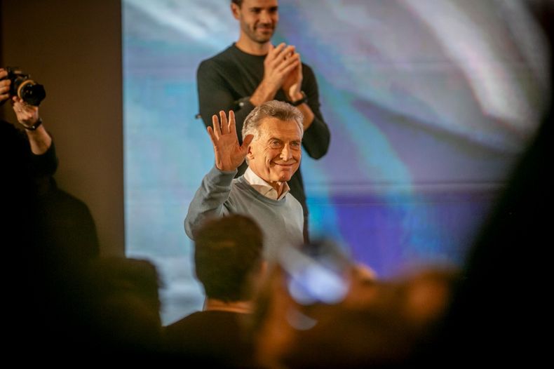 Mauricio Macri entra al acto del PRO en Mar del Plata