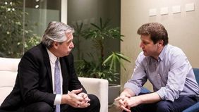 Melella fue el primer gobernador que pidió por la reelección de Alberto Fernández.