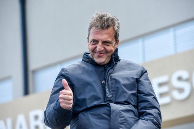 Sergio Massa en campaña