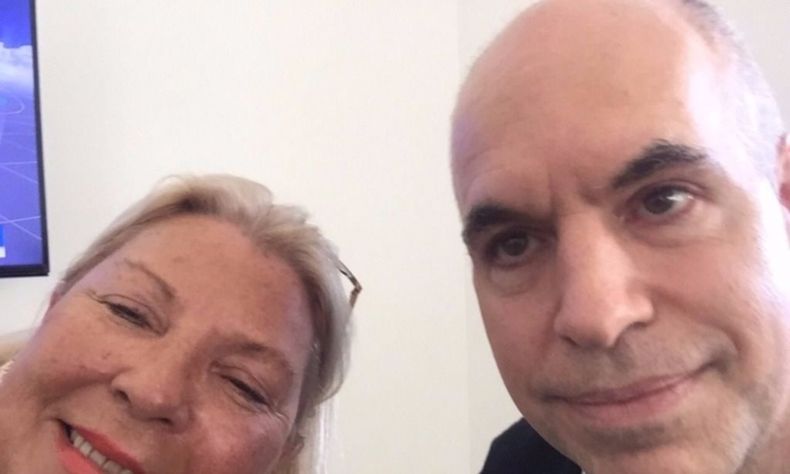 Selfie Carrió Rodríguez Larreta Olivos abril 2017