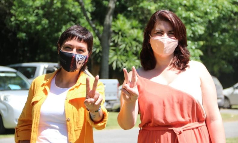 Mayra Mendoza y Mariel Fernández