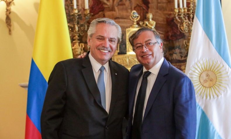 Alberto Fernández y Gustavo Petro