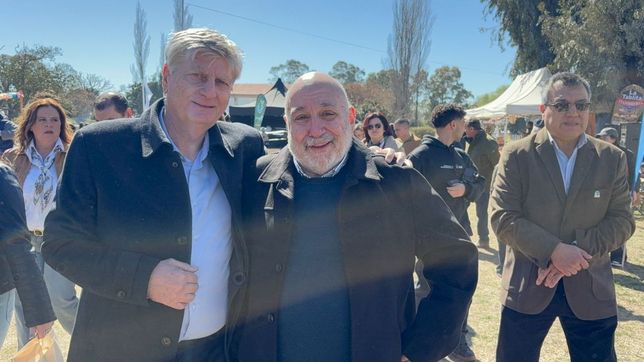Abelardo Ferrán junto al gobernador Sergio Ziliotto, la ecuación de la victoria para el peronismo en La Pampa.