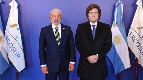 Caras de póker. Lula da Silva y Javier Miler en la gélida Buenos Aires.