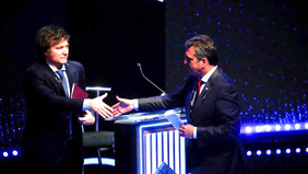 Javier Milei y Sergio Massa