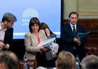 Patricia Bullrich, jefa de La Libertad Avanza en el Senado, donde se tratará la reforma laboral.&nbsp;