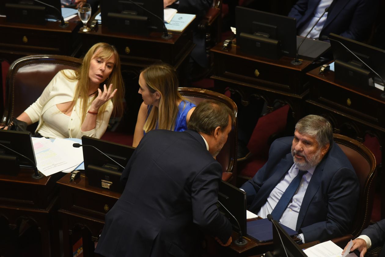 Juliana Di Tullio, Anabel Fernández Sagasti y José Mayans, referentes del kirchnerismo.&nbsp;