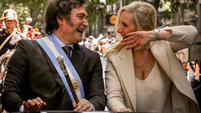 Javier Milei y Karina Milei.