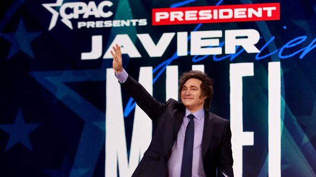 Javier Milei en la CPAC. 