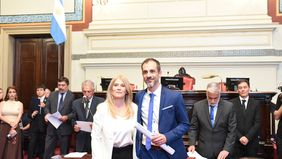 Pablo Petrecca asume su banca en el Senado de Buenos Aires