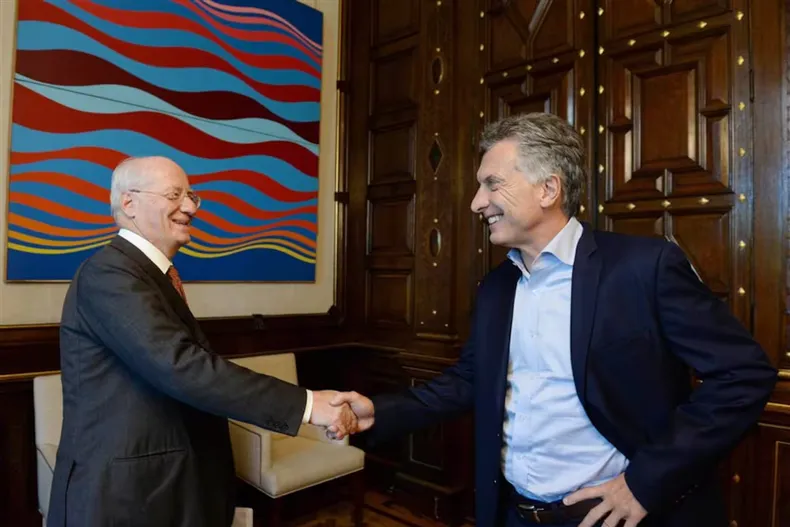 Paolo Rocca y Mauricio Macri: viejos conocidos.