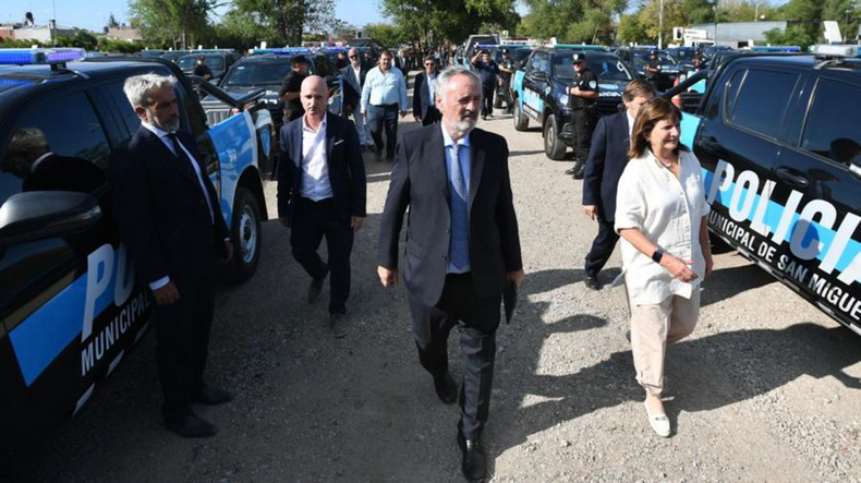 Joaquín de la Torre y Patricia Bullrich, juntos en San Miguel.